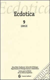 Ecdotica (2012). Vol. 9