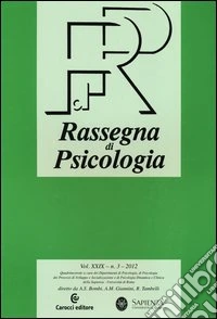 Rassegna di psicologia (2012). Vol. 3 libro