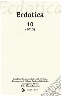 Ecdotica (2013). Vol. 10 libro