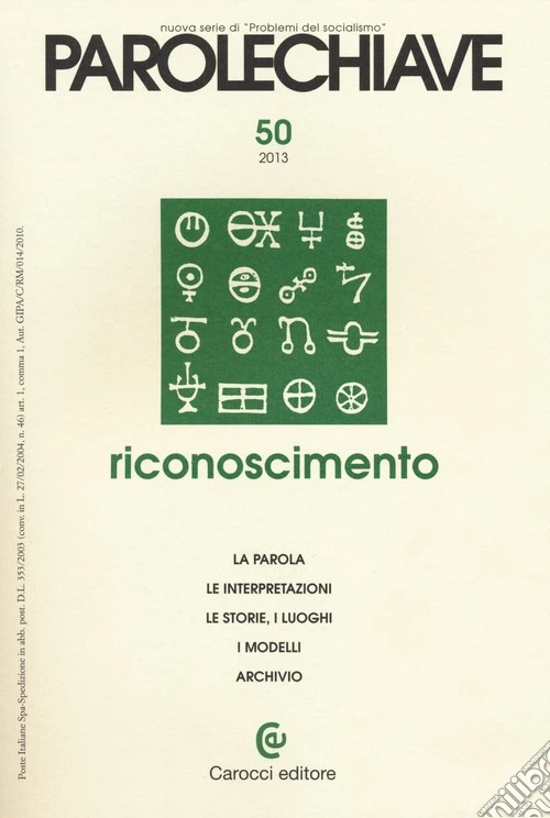Parolechiave (2013). Vol. 50