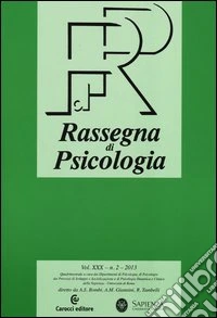 Rassegna di psicologia (2013). Vol. 2 libro