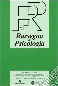 Rassegna di psicologia (2013). Vol. 3 libro
