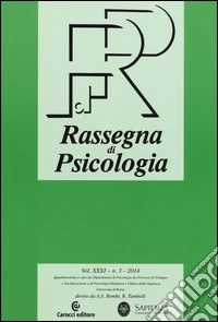 Rassegna di psicologia (2014). Vol. 3 libro