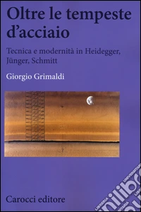 Oltre le tempeste d'acciaio. Tecnica e modernità in Heidegger, Jünger , Schmitt libro