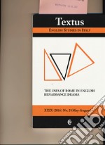 Textus. English studies in Italy (2016). Vol. 2 libro