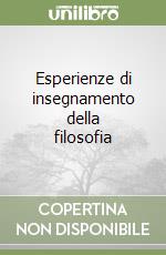 Esperienze di insegnamento della filosofia libro