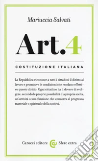 Costituzione italiana: articolo 4