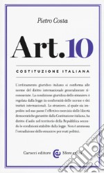 Costituzione italiana: articolo 10 libro