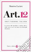 Costituzione italiana: articolo 12 libro