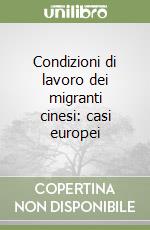 Condizioni di lavoro dei migranti cinesi: casi europei libro