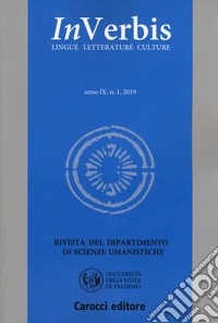 Inverbis. Lingue letterature culture (2019). Vol. 1 libro
