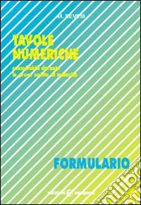 Tavole numeriche. Formulario
