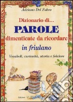 Dizionario di parole dimenticate da ricordare in friulano. Vocaboli, curiosità, storia e folclore