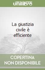 La giustizia civile è efficiente libro