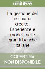 La gestione del rischio di credito. Esperienze e modelli nelle grandi banche italiane libro