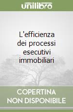 L'efficienza dei processi esecutivi immobiliari libro