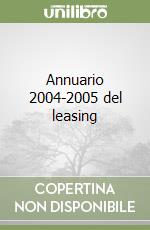 Annuario 2004-2005 del leasing libro