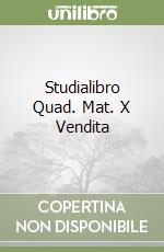 Studialibro Quad. Mat. X Vendita libro