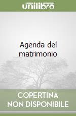 Agenda del matrimonio libro