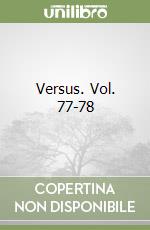 Versus. Vol. 77-78 libro