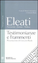 Testimonianze e frammenti. Testo greco a fronte libro