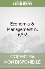 Economia & Management n. 6/92