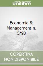Economia & Management n. 5/93 libro