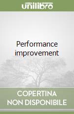 Performance improvement libro