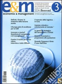 Economia & management. Vol. 3 libro