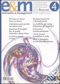 Economia & management. Vol. 4 libro