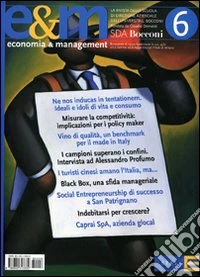 Economia & management. Vol. 6 libro