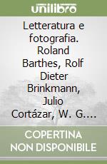 Letteratura e fotografia. Roland Barthes, Rolf Dieter Brinkmann, Julio Cortázar, W. G. Sebald libro