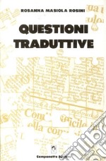 Questioni traduttive libro