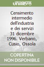 Censimento intermedio dell'industria e dei servizi 31 dicembre 1996. Verbano, Cusio, Ossola libro