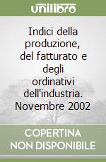 Indici della produzione, del fatturato e degli ordinativi dell'industria. Novembre 2002 libro