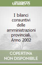 I bilanci consuntivi delle amministrazioni provinciali. Anno 2002 libro