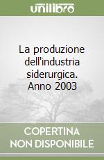 La produzione dell'industria siderurgica. Anno 2003 libro