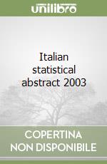 Italian statistical abstract 2003
