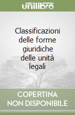 Classificazioni delle forme giuridiche delle unità legali libro