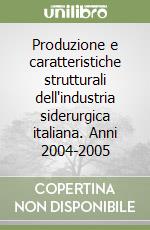 Produzione e caratteristiche strutturali dell'industria siderurgica italiana. Anni 2004-2005 libro