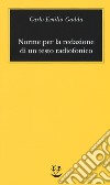 Norme per la redazione di un testo radiofonico libro