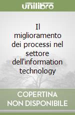 Il miglioramento dei processi nel settore dell'information technology libro