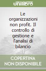 Le organizzazioni non profit. Il controllo di gestione e l'analisi di bilancio libro