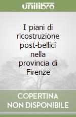 I piani di ricostruzione post-bellici nella provincia di Firenze libro