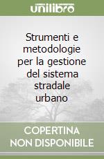 Strumenti e metodologie per la gestione del sistema stradale urbano libro