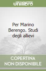 Per Marino Berengo. Studi degli allievi libro