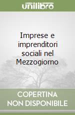 Imprese e imprenditori sociali nel Mezzogiorno libro