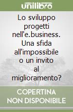 Lo sviluppo progetti nell'e.business. Una sfida all'impossibile o un invito al miglioramento? libro