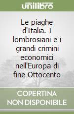 Le piaghe d'Italia. I lombrosiani e i grandi crimini economici nell'Europa di fine Ottocento libro