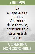 La cooperazione sociale. Originalità della formula, economicità e strumenti di analisi